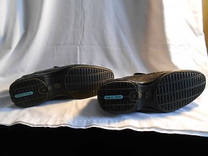 MEN’S COLE HAAN BLACK LEATHER NIKE AIR SLIP-ONS SIZE 8 1/2