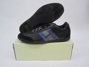 MENS DIESEL HAPPY HOURS LOUNGE BLACK LEATHER SIZE US 13 NIB Y00508PS925T8013