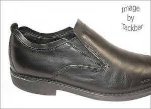 Men’s Size 9.5 Cole Haan Nike Air Black Leather Casual Loafers
