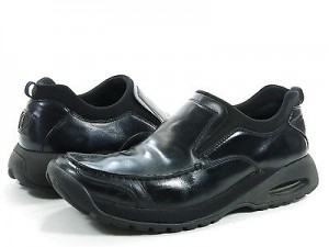 Cole Haan Country Nike Air 11 M Mens shoes black leather stretch comfort loafers