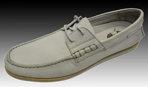 $495 HUGO BOSS Gray Leather Boat Shoes Casual Topsiders 43 10 NEW Made in ITALY