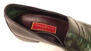 COLE HAAN CITY MENS BLACK LEATHER SLIP ON DRESS LOAFER SHOE SIZE 12