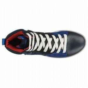$195 – DIESEL Men’s BRANDSTER G-TOP Y00667 TRAINERS SHOES Blue/Red SIZE: 11