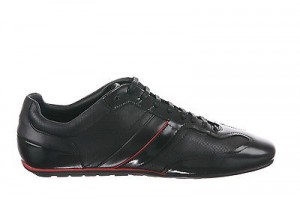Hugo Boss Red Men’s Tartios Sneakers In Black (50261212-001)