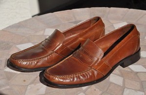 Cole Haan brown tan penny loafer 11 M D men’s shoes leather