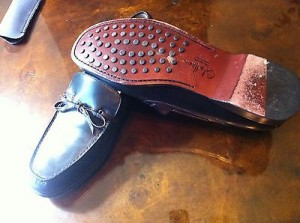 “VINTAGE” CLASSY BLACK/BROWN COLE HAAN COLLECTION STRING TIED MOCS SZ9.5(M) WOW!