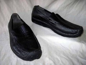 COLE HAAN Nike Air mens new black leather driving loafers shoes size 11.5