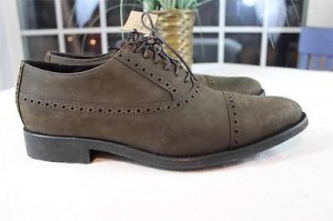 NWOB Mens Cole Haan “Stanton” Cap-Toe Oxfords, Dark Brown, Size 11