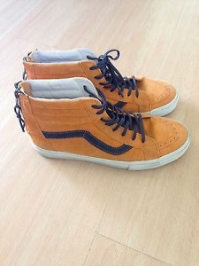 Vans Sk8 Hi Zipper “Inca Gold” Size 9