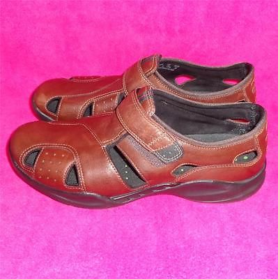 CLARKS WAVE SANDALS BROWN SHOES MENS SIZE 12 EXCELLENT CONDITION FAST-SHIP