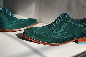 Cole Haan NEW Air Colton Wingtip Oxfords GREEN Sz 8.5 W Orig $198