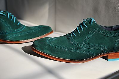 Cole Haan NEW Air Colton Wingtip Oxfords GREEN Sz 8.5 W Orig $198