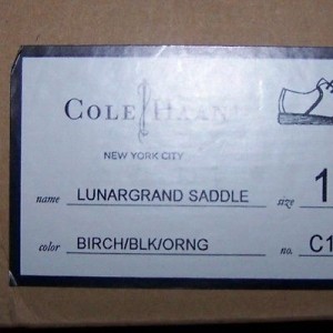 $248 Cole Haan LUNARGRAND Lunar Grand Nike Orange Black Saddle Shoe 11 M 11M NWT