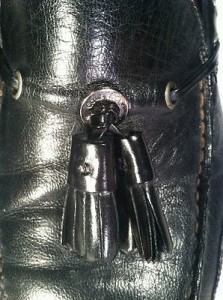 COLE HAAN Leather Tassel Loafer Black, Size 9.5M Men