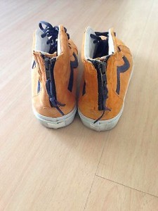 Vans Sk8 Hi Zipper “Inca Gold” Size 9