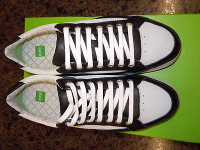 NEW IN BOX – HUGO BOSS MESH  “APACHE SF” SNEAKER – BLACK – $ 109.00