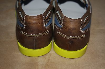 NEW Men’s COLE HAAN Air Yacht Club Boat II Shoes, Ocean Suede/Tan – Size 10.5