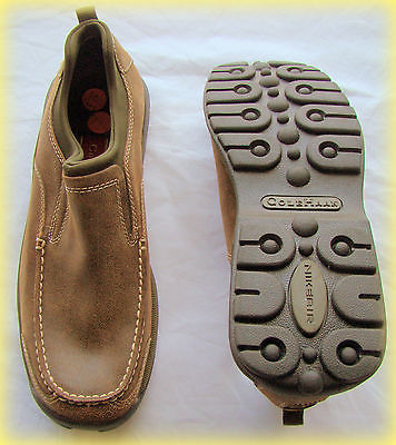 COLE HAAN AIR TAHOE MEN SLIP-ON SHOES SIZE 8 BROWN