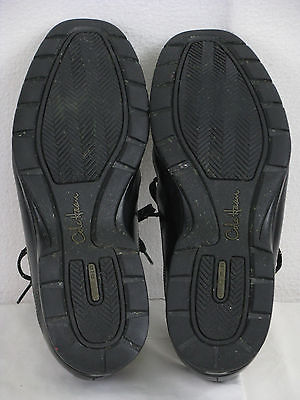 Men’s COLE HAAN Shoes Black Leather Stitched NIKE Air Oxford Size 10.5 M