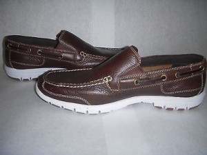 COLE HAAN AIR SAIL VENETIAN II SZ 10 BROWN SLIP ON BOAT SHOE C10251 NIKE