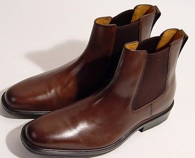 New Cole Haan Men’s size 8.5 Brown Leather Boots Shoes