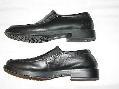 5 Cole Haan Nike Air Ace Slip on Black Leather Mens Oxford Moccasins Loafers 5