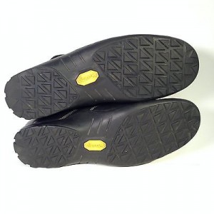 Mens Shoes Cole Haan 9.5 M Black Leather Vibram Loafers Rubber CASUAL C04519