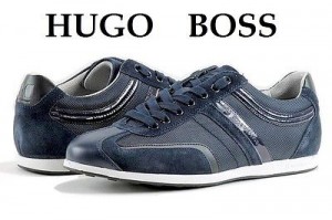 Hugo Boss “Boss Orange” Silvans Navy Blue Men Fashion Lace Up Sneakers Shoes