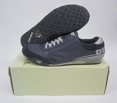 MENS DIESEL TAKE EBONY HIGH RISE NAVY CANVAS SIZE US 11 NIB 00YD14-PS719-H4267