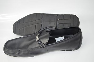 Pre-Owned- Boss Hugo Boss Men’s “Doster” Square Toe Loafers! Black, Sz. 13.