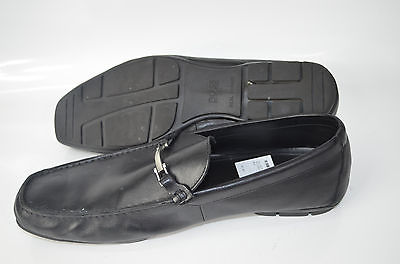 Pre-Owned- Boss Hugo Boss Men’s “Doster” Square Toe Loafers! Black, Sz. 13.