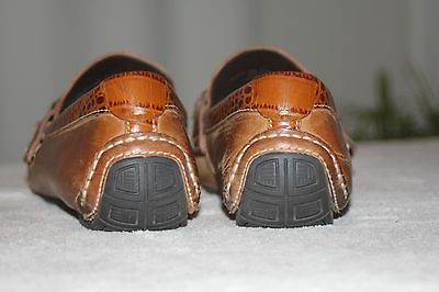 Men’s COLE HAAN Driving Moccasins Loafers Brown Shoes w/ Brass Bits – Size 8 M