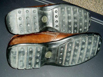 EUC Cole Haan Nike Air Reno Men’s Size 9M Chestnut Leather Slip On Shoes $168