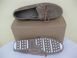 Cole Haan Mens Shoes $148 NEW Air Grant Driver Summer Khaki Suede 12 M