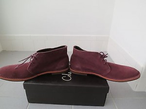 New Cole Haan Burgundy Suede Chukka Ankle Boots Shoes Men’s 11