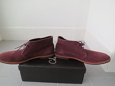 New Cole Haan Burgundy Suede Chukka Ankle Boots Shoes Men’s 11