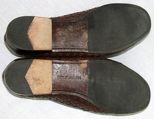 COLE HAAN Shoes LOAFERS Leather Brown RESORT Kiltie WOVEN Size 10.5 Men’s