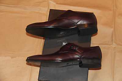 Brand New w Box Hugo Boss Black Metanno Monkstrap Shoes for Men, Size US 12