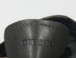 Diesel Leather Norman Boot in Black Olive 9.5 D $195