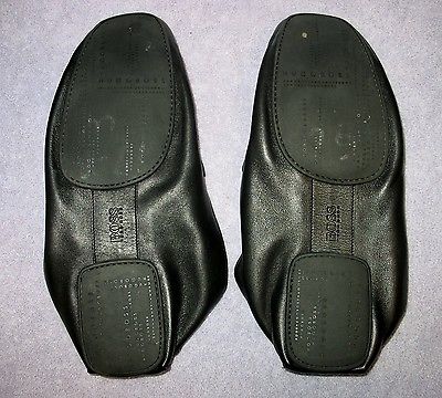 Men’s CLASSIC SLIP-ON SIGNATURE LOAFERS MOCCASINS by HUGO BOSS Black Sz 11 1/2