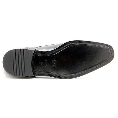 Boss by Hugo Boss Men’s Formal Dress Shoes Metost Black Leather Cap toe Oxfords