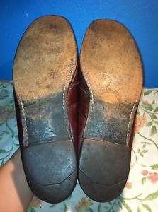 MENS COLE HAAN RED BURGUNDY LOAFERS / MOCCASINS SIZE 11.5 D USED USA