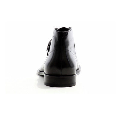 Hugo Boss Men Ankle Boots Henkor Leather Dress Shoes 50229866 Authentic