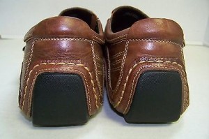 Cole Haan Nike Air Brown Leather Slip-on Velcro Driving Loafers 8 M