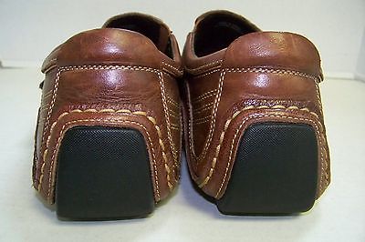 Cole Haan Nike Air Brown Leather Slip-on Velcro Driving Loafers 8 M