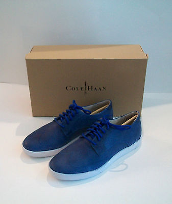 COLE HAAN AIR JASPER WINGTIP SHOES SIZE 8.5 BLUE NEW IN BOX FREE SHIP