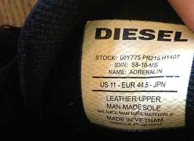 MEN’S DIESEL “ADRENALINE” FASHION SNEAKER TRAINER SHOES, SZ 11 (EU 44.5)