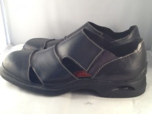 COLE HAAN – NIKE AIR Mens Black Leather Casual Shoes Size 8 M Medium