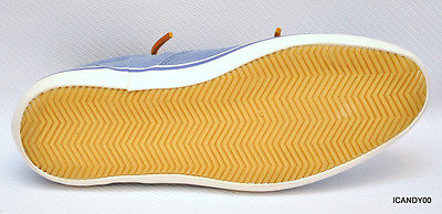 New Cole Haan Men’s Canvas Sneakers Boat Shoe Casual Oxford Sport Shoe ~Blue *12