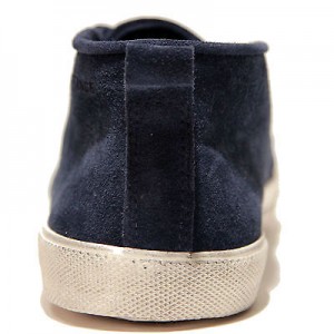 $245 HUGO BOSS Orange Label Casual Navy Blue Mens Boots Shoes 8 41 UK 7 Suede